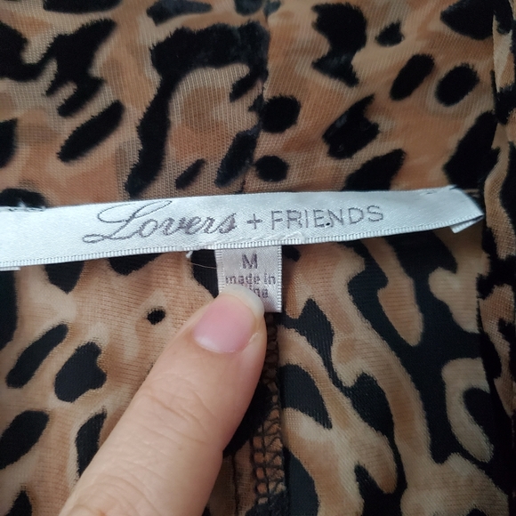 Lovers + Friends Animal Print Sheer Jacket - Picture 5 of 7